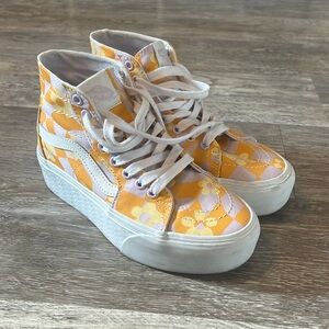 Platform high top vans size 6.5